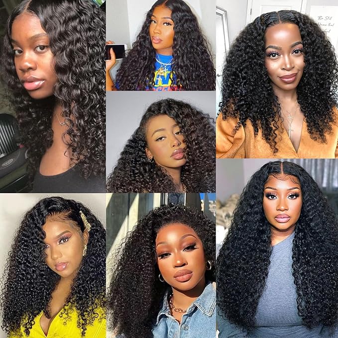 Curly Clip in Hair Extensions for Black Women Brazilian Virgin Human Hair Clip in Extensions Kinky Curly Clip ins Human Hair 8Pcs 120g 12inch Natural Black