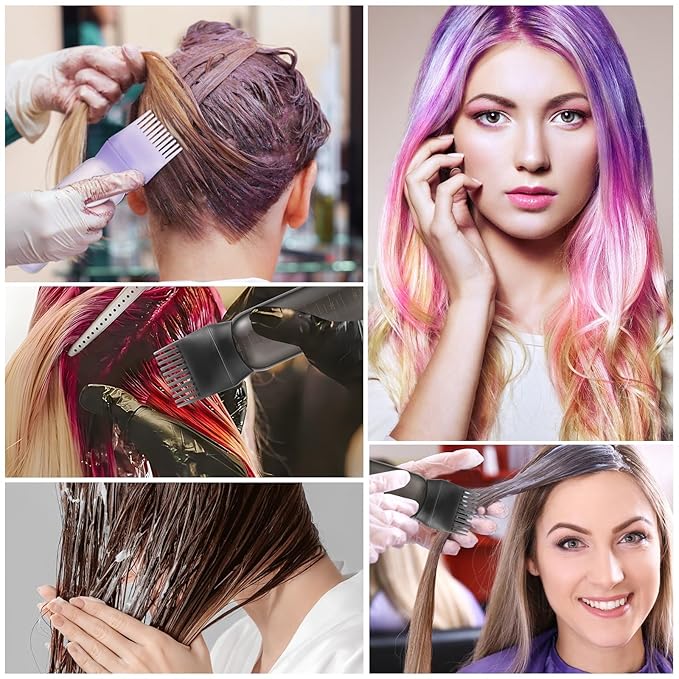 Pimoys Root Comb Applicator Bottle and Continuous Hair Spray Bottle, Hair Oil Applicator Hair Water Mister Oiling Applicator for Dye Hairstyling