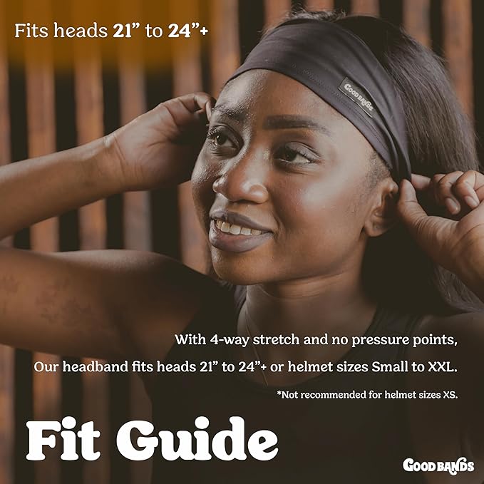 Sweatband for Men and Women - Unisex Non Slip Headband That Wicks Moisture and Eliminates Excess Sweat - Durable & Long-Lasting - Running, Sports, Gym