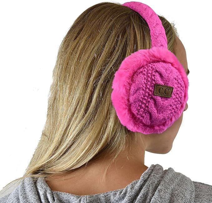 C.C Soft Winter Warm Adjustable Headband Ear Warmer Earmuffs