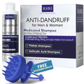 Anti Dandruff Shampoo for Men & Women | Extra Strength Medicated Shampoo with 2% Salicylic Acid and Tea Tree Oil for Itchy, Dry Scalp, Flakes and Build-Up | Sulfate Free 200ml