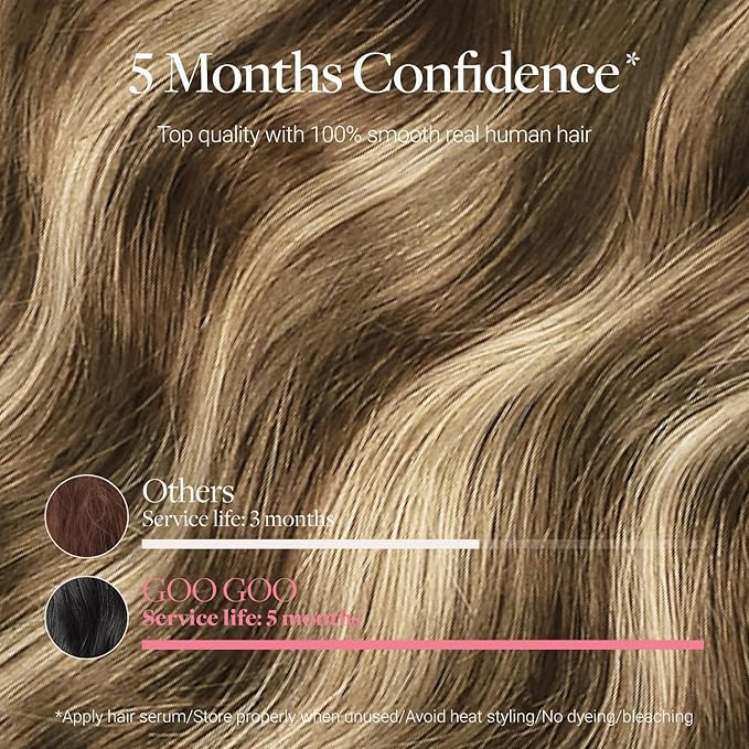 GOO GOO Genius Tape in Hair Extensions, Hand Tied Tape Weft, 4/27/4 Balayage Chocolate Brown to Caramel Blonde, 14inch 50g 20pcs, Remy Human Hair, Seamless Invisible Tape, Natural Blend, Lightweight