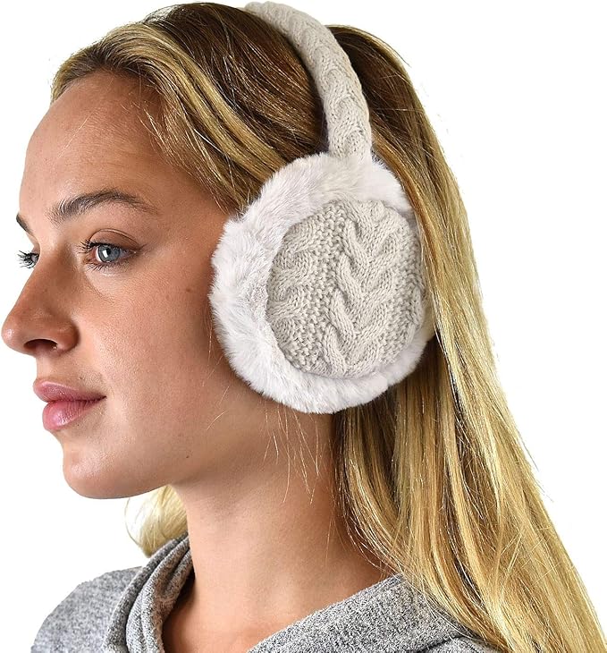 C.C Soft Winter Warm Adjustable Headband Ear Warmer Earmuffs