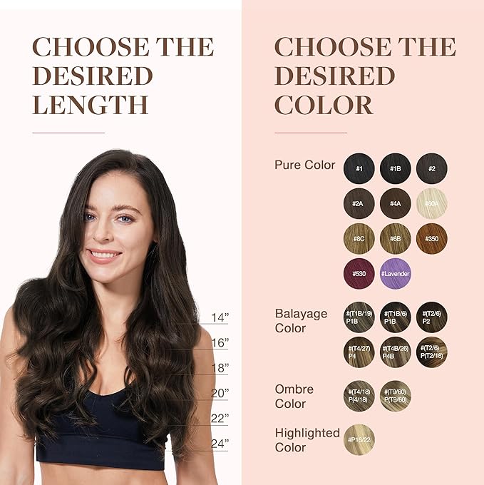 GOO GOO Clip in Hair Extensions Real Human Hair, Remy Human Hair Extensions Clip ins for Women, Natural Human Hair, 14inch 120g 7Pcs, 2A Light Brown