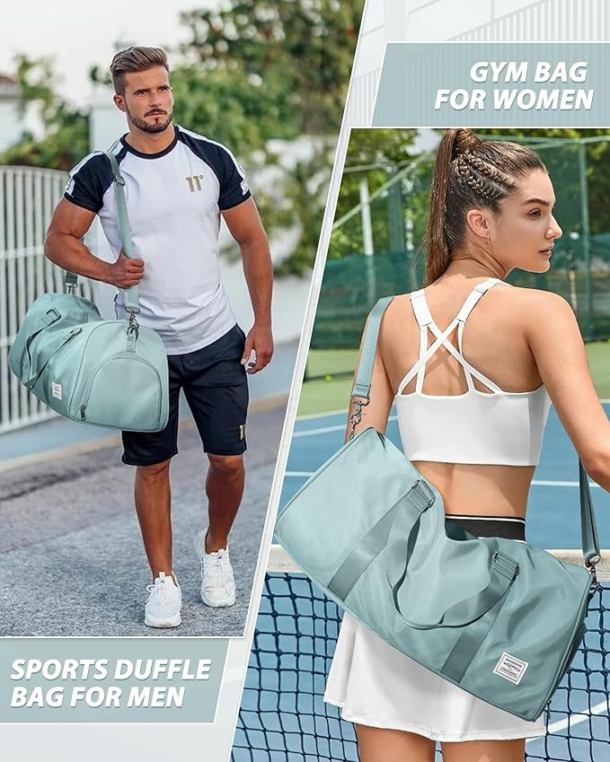 Gym Bag Womens,Travel Duffel Carry on Bag Sport Tote Bag Weekend Overnight Bag