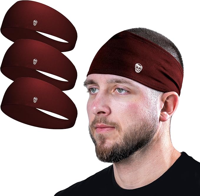 Gymreapers Workout Headbands for Men & Women-Comfortable Sweat Absorbing Band to Keep Hair Back During Running Sports Gym Cycling and Outdoor Activities