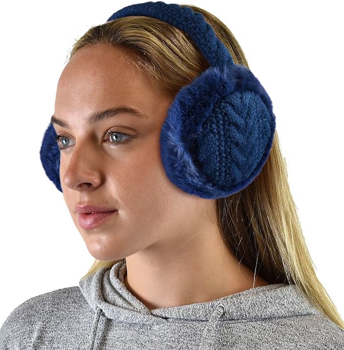 C.C Soft Winter Warm Adjustable Headband Ear Warmer Earmuffs