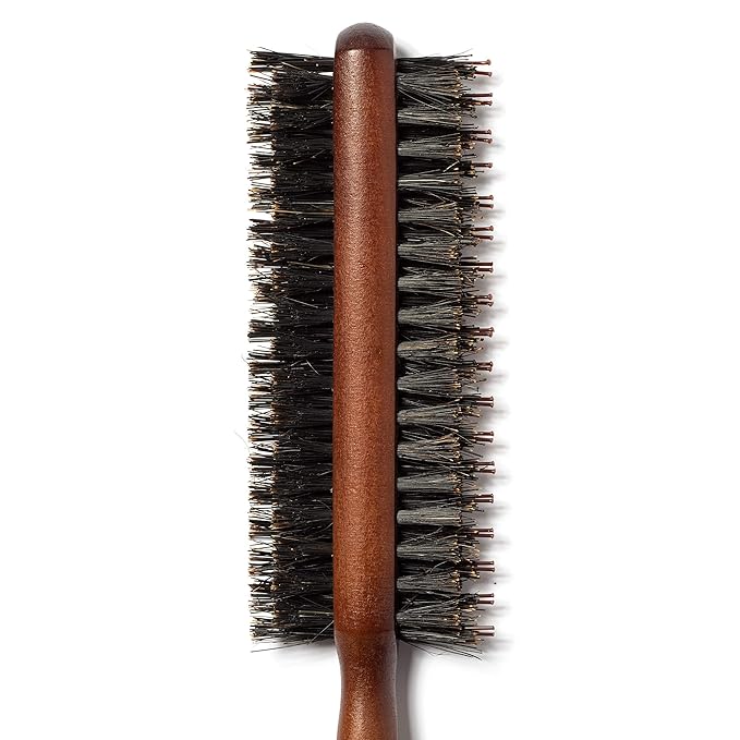 Double Sided Teasing Brush - Boar & Nylon Bristle Teaser Comb with Rat Tail Pick for Hair Sectioning for Edge Control, Backcombing, Smoothing, and Styling Thin & Fine Hair to Create Volume