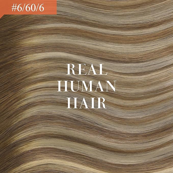 Ve Sunny Hair Extensions Ponytail Real Human Hair Wrap Around Clip in Ponytail Hair Extensions Straight Extensions Human Hair for Women Chestnut Brown Ombre Platinum Blonde Balayage 20inch 80G