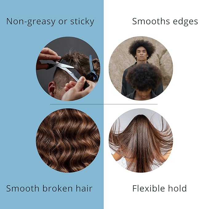 Morfose Deep Aqua Hair Gel Wax with Shiny and Strong Flexible 5 Hold, Manage Flyaways, Braids, and Curls, Professional Hair Styling for Women and Men, Fruity Scent, 5.92 Fl. Oz, (deep aqua)