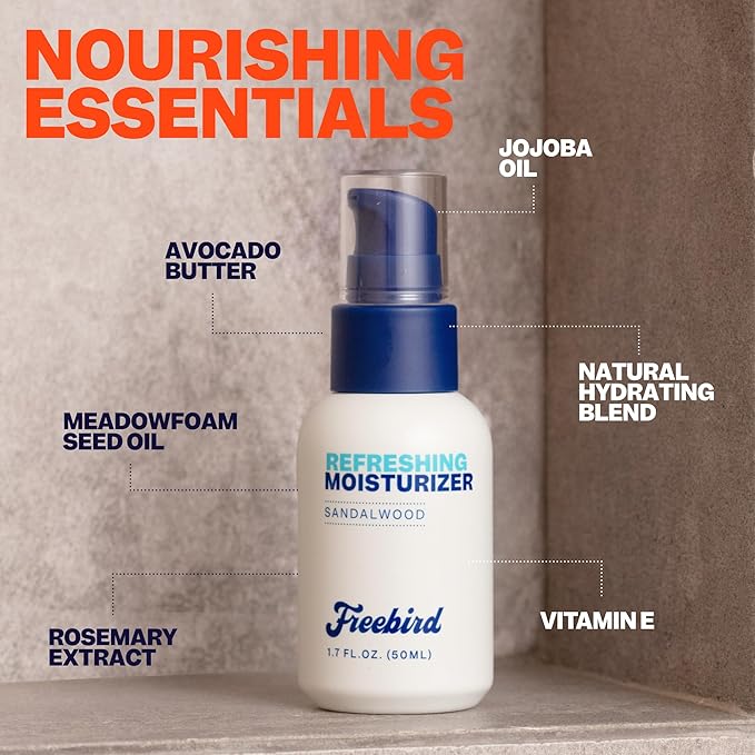 Freebird Scalp Moisturizer - 50mL Refreshing & Soothing Head Lotion, Matte Finish, Anti-Aging Collagen, Hydrating, Non-Greasy Formula, Travel Size, Nourishing Daily Cleanser for Bald Men and Women