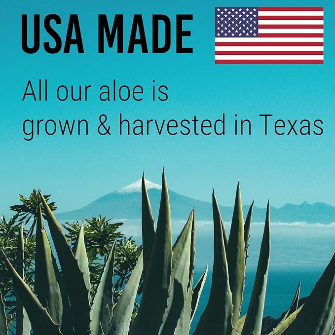 Green Leaf Naturals Amazing Aloe Vera Gel - Freshly Cut, 100% Pure Aloe, Premium Quality, Vegan, Unscented - Natural Sunburn Relief, After Shave, Skin, Face & Hair Care 12oz