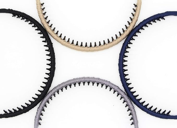 Fashion Headbands for women Girls Non-slip hair band Comfy Headband Hair Hoop Resin teeth Comb Hair Accessories (4 Colors)