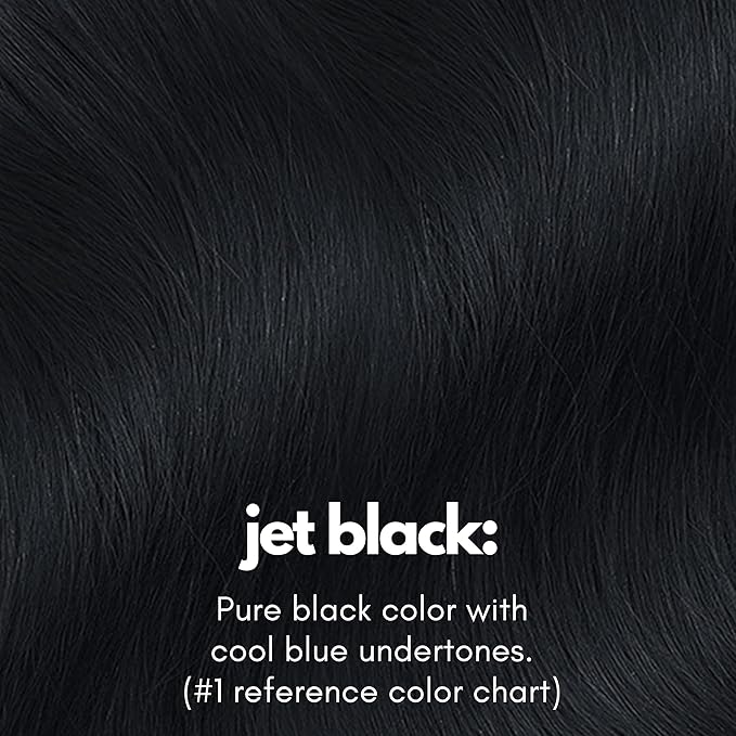 Irresistible Me Real Human Hair Extensions Clip Ins – 100% Human Hair Clip In Extensions for Length & Volume – Invisible Extension – Heat Resistant & Dyeable – Jet Black, 24 Inches