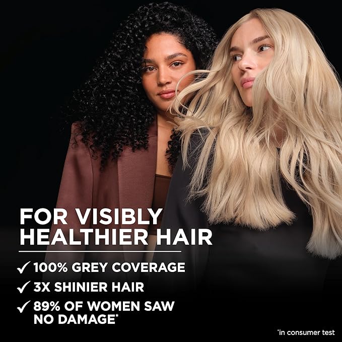 Garnier Hair Color Olia Ammonia-Free Brilliant Color Oil-Rich Permanent Hair Dye, 3.0 Darkest Brown, 2 Count (Packaging May Vary)
