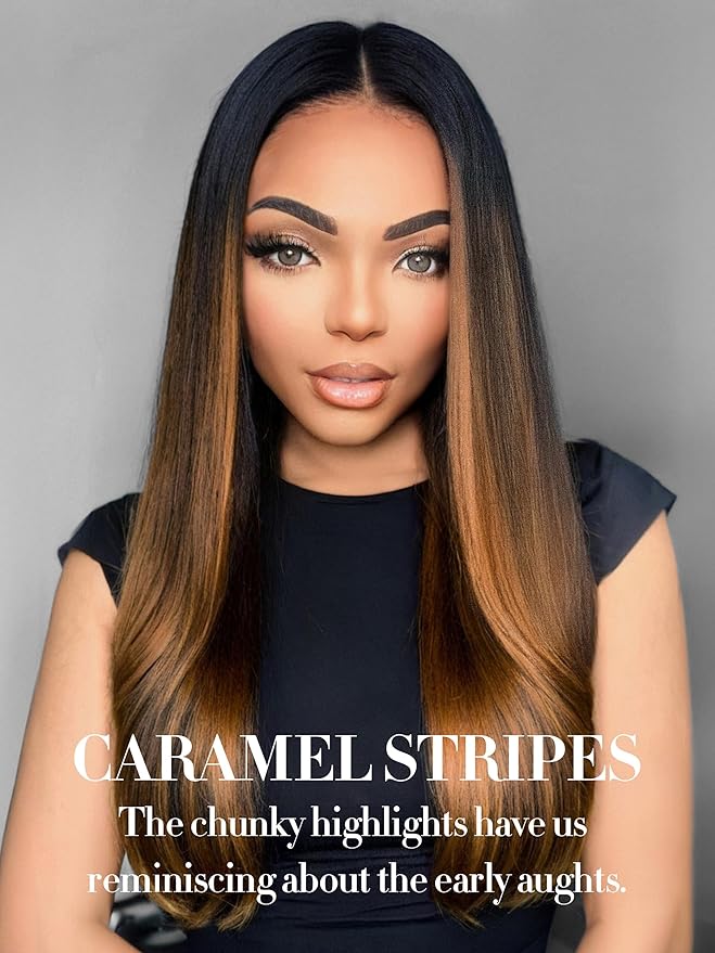 LUVME Clip in Hair Extensions, 135g 20 Inch 7pcs #4/27 Human Hair Extensions Thick on Extensions Real Human Hair Clip on Double Weft Remy Hair