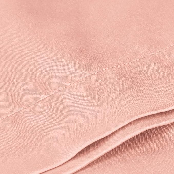 BEDELITE Satin Body Pillow Cover, Super Soft and Cooling Body Pillow Pillowcase for Hair and Skin, Breathable Silky Full Long Pillowcase Cover(20"x54", Coral)
