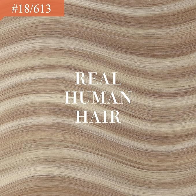 Ve Sunny Hair Extensions Ponytail Real Human Hair 80G Wrap Around Clip in Ponytail Hair Extensions Straight Extensions Human Hair for Women Blonde Highlights for Women Warm Color 14inch