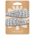 2PCS Rhinestone Hair Clips,Snap Hair Accessories,Decorative Hair Clips,Rhinestone Barrettes For Women Girls(SET12)