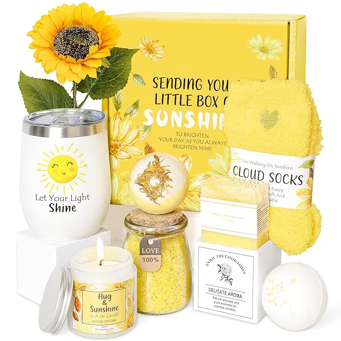 Birthday Gifts for Women, Unique Relaxing Spa Gift Baskets for Women Self Care Gifts Get Well Soon Gifts Christmas Gifts for Best Friends Bestie Sister Mom Her Female