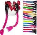 2PCS Helmet Pigtail Motorcycle Helmet Ponytail Bicycle Helmet Braids Hair Tails Used for Any Helmets/Suction Cup Reusable Design 2PCS(Helmet Not Included)