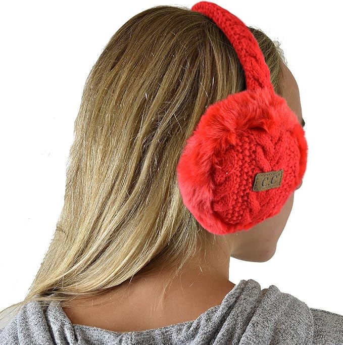 C.C Soft Winter Warm Adjustable Headband Ear Warmer Earmuffs