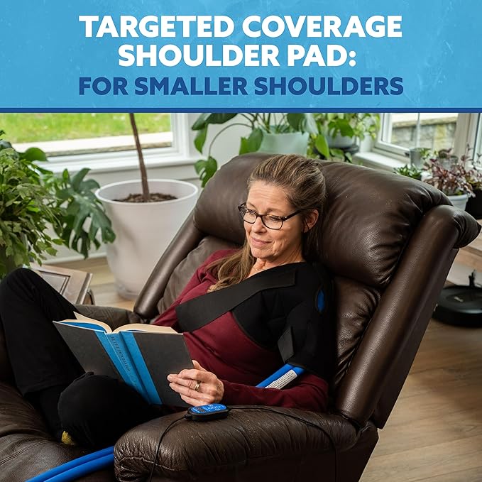 Polar Active Ice 3.0 | 9 QT Cold Therapy Ice Machine | Programmable Timer | Targeted Coverage Shoulder Pad | Cryotherapy Pain Relief System | Ace Bandage Style Compression