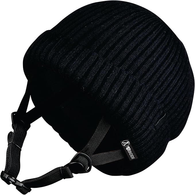 Helmet Beanie – Multi-Sport Low Profile Helmet Hat for Snowboarding, Skiing, E-Bikes, Scooters & More – Waterproof Impact Liner – Adjustable Strap – Unisex – One Size Fits All