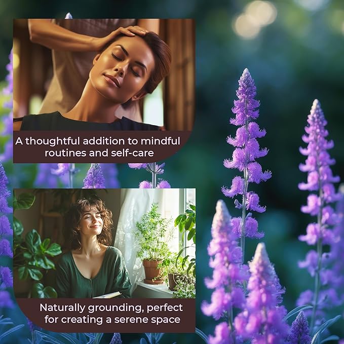 Clary Sage Essential Oil – Pure and Natural Clary Sage Aroma for Diffusers, Aromatherapy, Hair and Scalp Care, Skin Care, Massage Oils, Soap and Candle Making – with Dropper, 4 oz