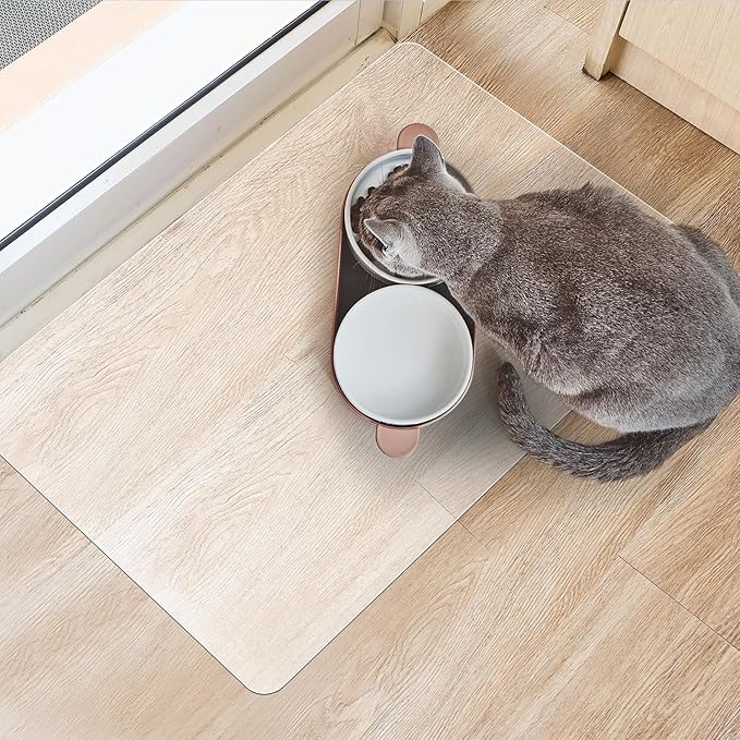 Clear Frosted Floor Mat, PVC Durable Anti-Scratch Floor Mat (24"x 36")