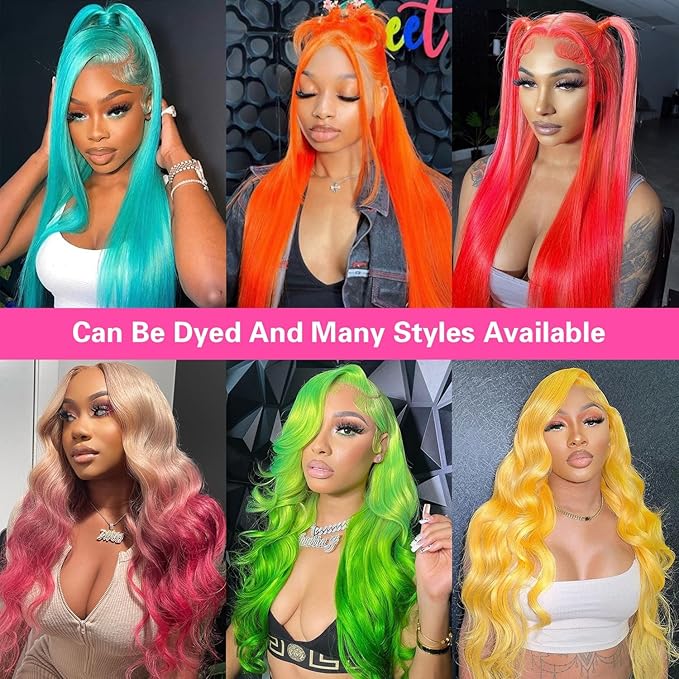 Pink Lace Front Wig Human Hair 200 Density 13x4 Wig Body Wave Colored 28 Inch 12A Hd Lace Wigs For Women Pre Plucked Colored Pink Wig