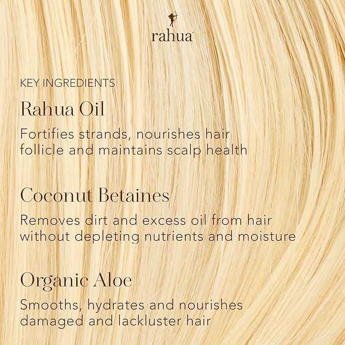 Rahua Classic Shampoo, Vegan Moisturizing Shampoo for Women and Men, Sulfate Free, Gentle Hair Care for All Hair Types, Clarifying Formula with Rahua Oil, Quinoa, Aloe Vera, and Palo Santo, 9.3 Fl Oz