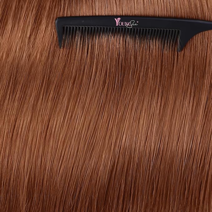 YoungSee Tape in Hair Extensions Copper Tape in Extensions Human Hair 14Inch Tape in Real Hair Extension Copper for Women 20Pcs 50G