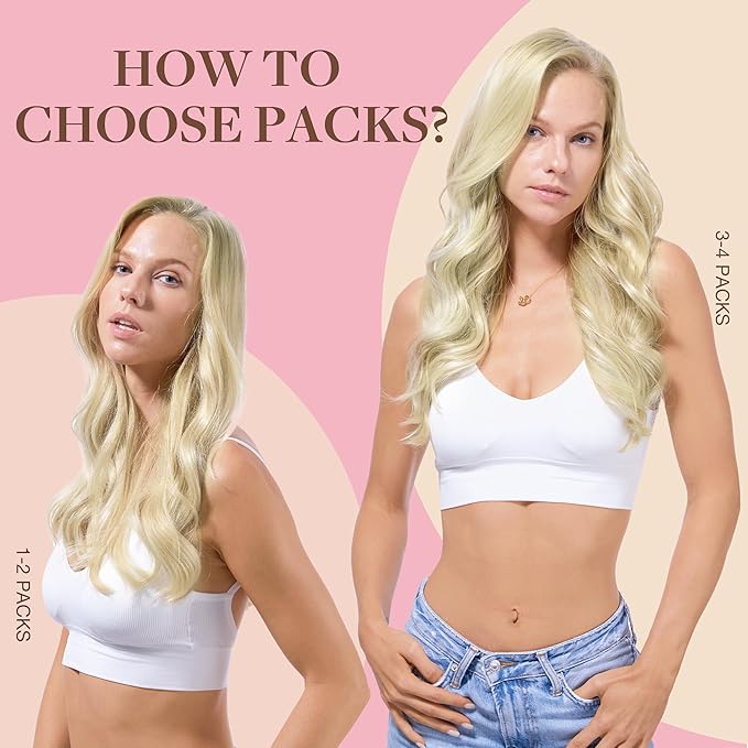 GOO GOO Tape in Hair Extensions Human Hair, 1000 Pure Platinum Blonde, 14inch 50g 20pcs, Skin Weft Seamless Invisible, Silky Straight with Thick Ends, Remy Human Hair