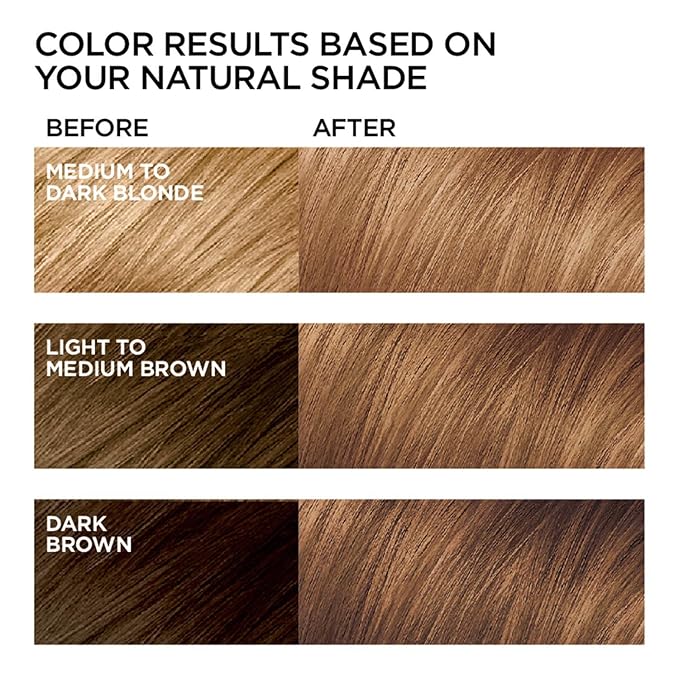 L'Oreal Paris Feria Multi-Faceted Shimmering Permanent Hair Color, 63 Sparkling Amber, Hair Dye Kit, Pack of 2