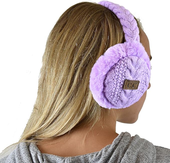 C.C Soft Winter Warm Adjustable Headband Ear Warmer Earmuffs