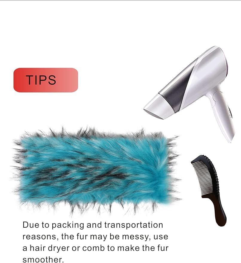 Faux Fur Headband for Women Winter Earwarmer Earmuff with Elastic