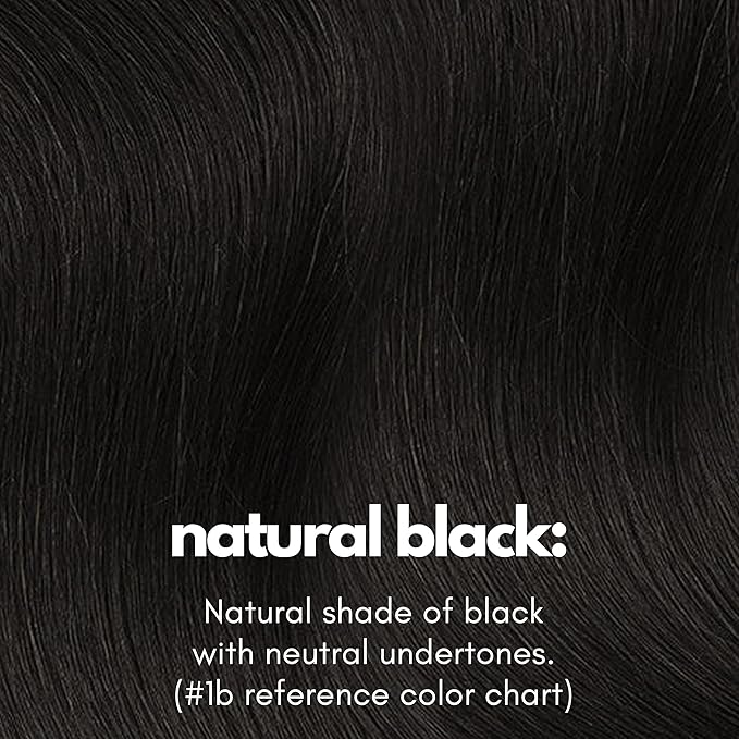 Irresistible Me Real Human Hair Extensions Clip Ins – 100% Human Hair Clip In Extensions for Length & Volume – Invisible Extension – Heat Resistant & Dyeable – Natural Black, 20 Inches