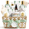 Christmas Birthday Gifts for Women, Bergamot Jasmine Relaxing Spa Gift Baskets for Women Self Care Package Bath Gift Set, Home Bath and Body Kit Pampering Gifts for Womens Mom Her Friends Sister Wife