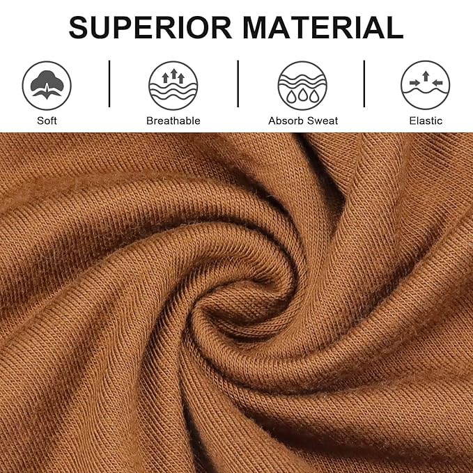 Wide Headbands for Women Knotted No Slip Head Bands Soft Turban Headband Hair Accessories Boho African Solid Color Head Wraps for Women Yoga Workout Pack of 6(Classic)