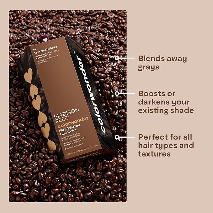 Madison Reed colorwonder Demi-Permanent Hair Color, Effortless At-Home Hair Dye, Ammonia-Free, Cruelty-Free, That Mocha Mojo (5N Dark Brown), Pack of 1