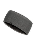 DANISH ENDURANCE Merino Wool Headband, with Thermal Inner Fleece, for Men and Women, Unisex, Dark Grey, M/L