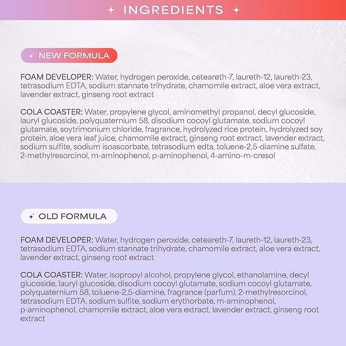 Hally Hair Color Cloud Hair Dye (Cola Coaster) - Demi-Permanent Foam Hair Color for Women & Men - Mess-Free & Long-Lasting Hair Dye Kit, Hair Coloring Products Wash Out in 4-6 Weeks, Vegan