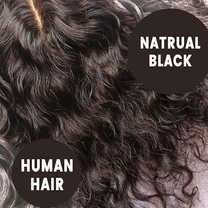 Real Human Hair Topper for Thinning Hair Women Clip in Straight Hairpiece Silk Base Natural Black 12 in