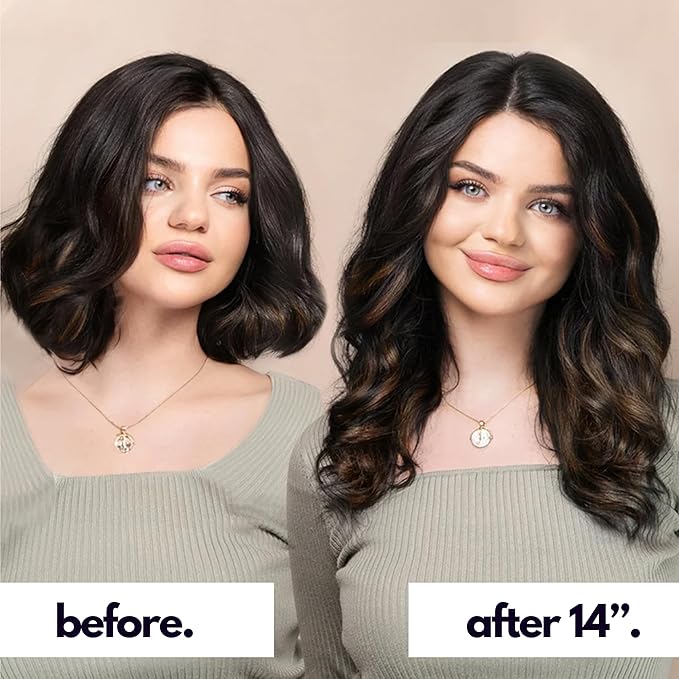 Irresistible Me Real Human Hair Extensions Clip Ins – 100% Human Hair Clip In Extensions for Length & Volume – Invisible Extension – Heat Resistant & Dyeable – Mocha Balayage, 24 Inches