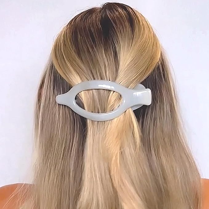 Camila Paris CP3231 French Hair Clips, Large Side Slide Hair Clips for Long Curly Wavy Hair, Strong Hold No Slip Grip, Girls Hair Claw Clips for Women, Styling Girls Hair Accessories, Made In France