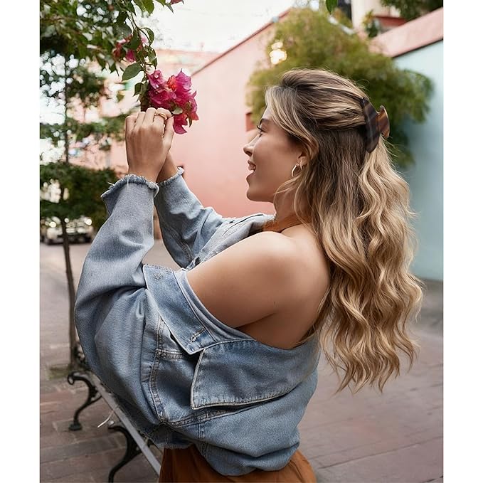 French Hair Clips Brown Large Hair Claw Clips for Thick Hair Women Girls Tortoise Jaw Clips Strong Hold Durable French Banana Clip Accessories
