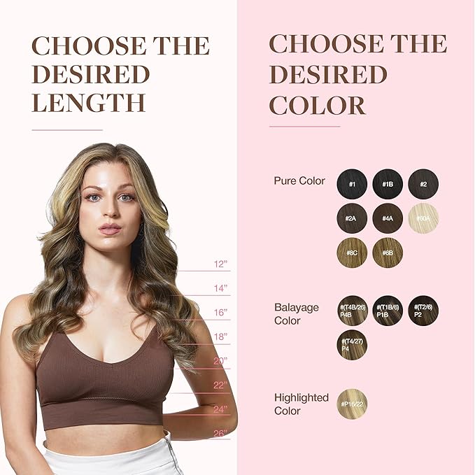 GOO GOO Clip in Hair Extensions Real Human Hair, Remy Human Hair Extensions Clip ins for Women, Natural Human Hair, 20inch 150g 9Pcs, 2/6/18 Balayage Brown to Dirty Blonde