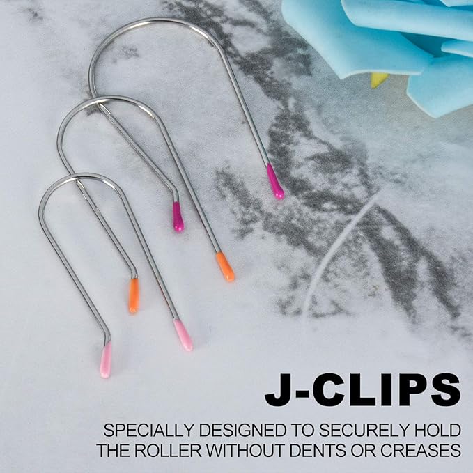 Curler Clips for Hot Rollers and Curlers (¾", 1", 1¼") - Replacement Fit for Curler Clips