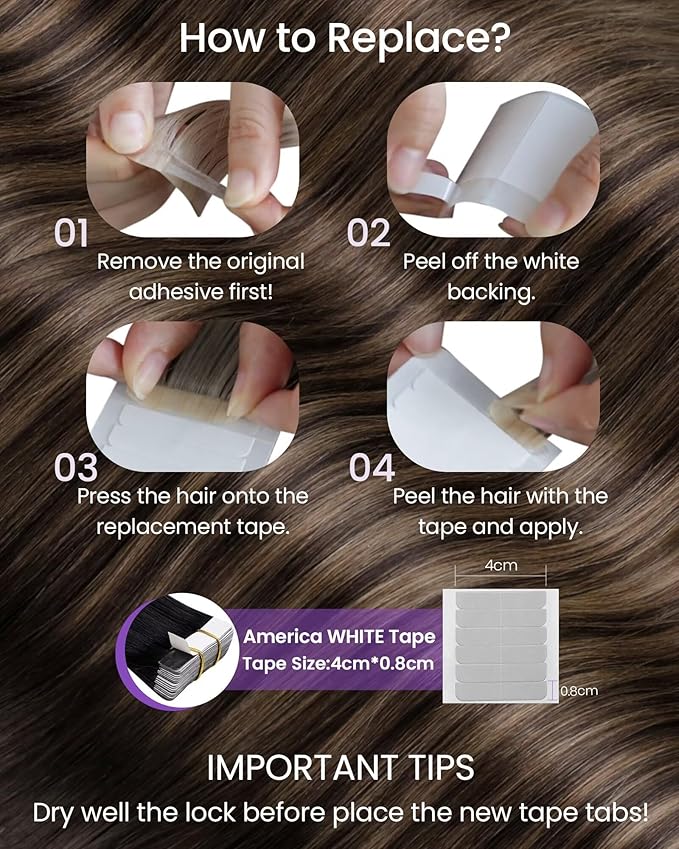 LaaVoo Tape in Hair Extensions Ombre Brown to Light Brown Tape ins Human Hair Extensions Ombre Tape in Extensions Real Human Hair Seamless Skin Weft 14 Inch 20pcs 50g